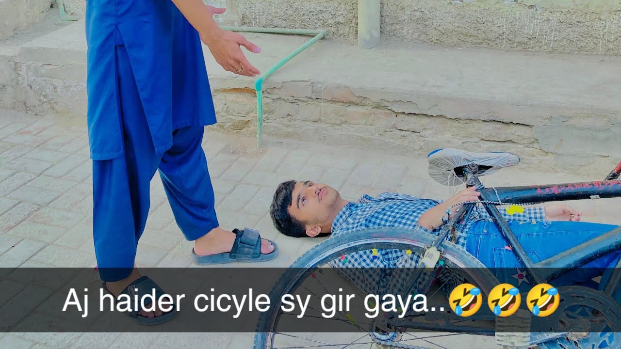 Haider cicyle sy gir gaya...🤣🤣🤣🤣Or aj sir sy interview liya❤️