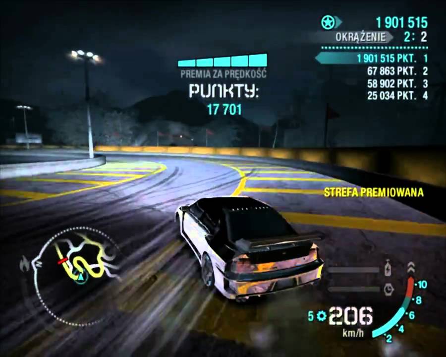 NfS Carbon - Drift: Kings Park - 4.134.329 Points on Xbox 360 Wireless Controller