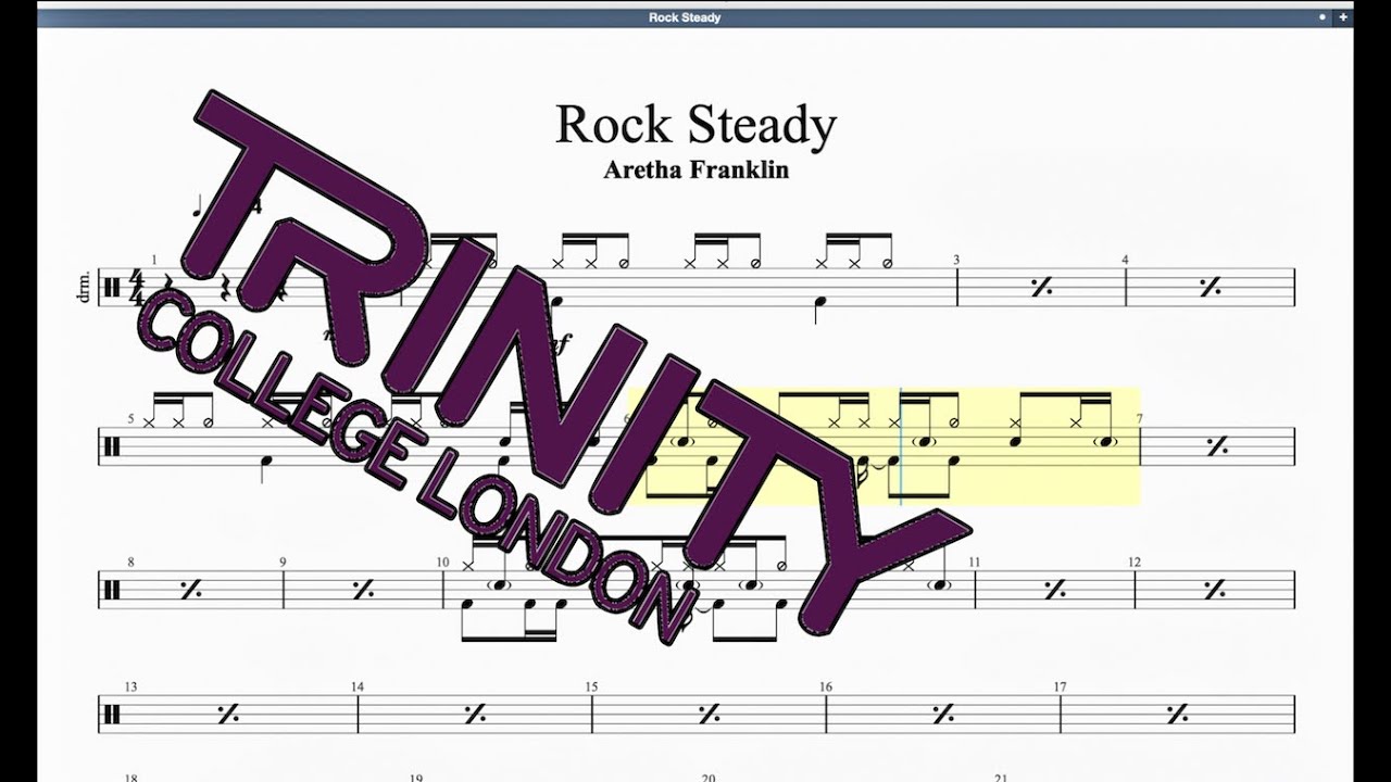 Rock Steady (2012 Syllabus) Trinity Grade 8 Drums