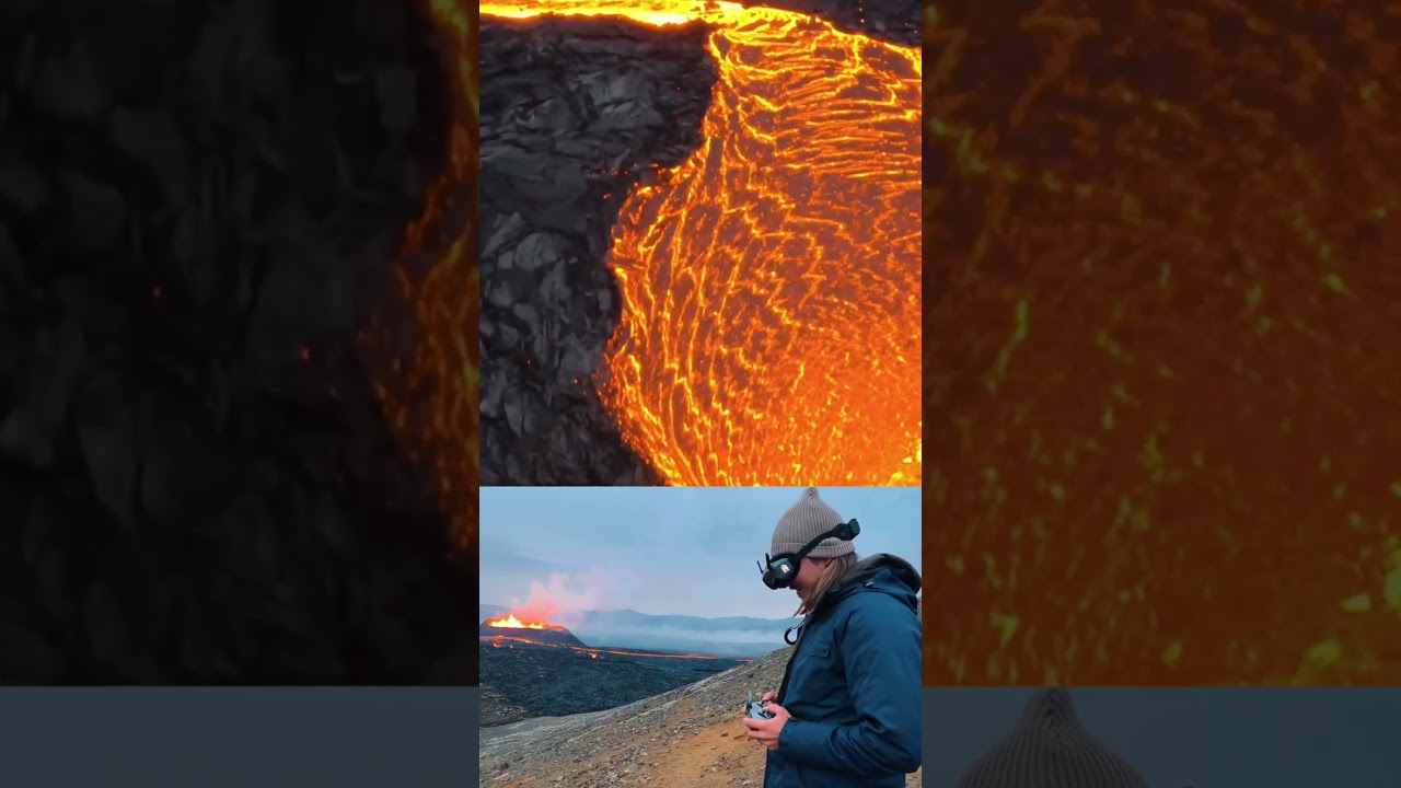 FPV drone vs Volcano #fpv #volcano #iceland