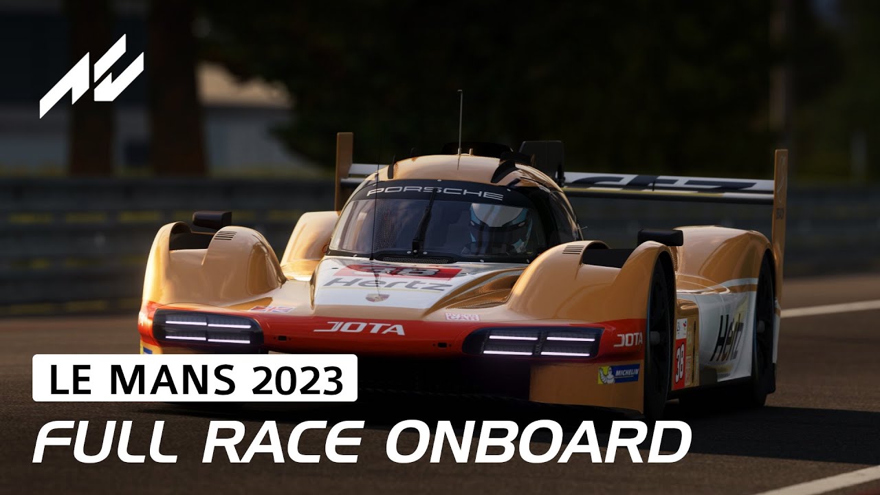 Full Race Onboard David Beckmann Porsche 963 LMDh | 2023 24 Minutes of Le Mans | #assettocorsa