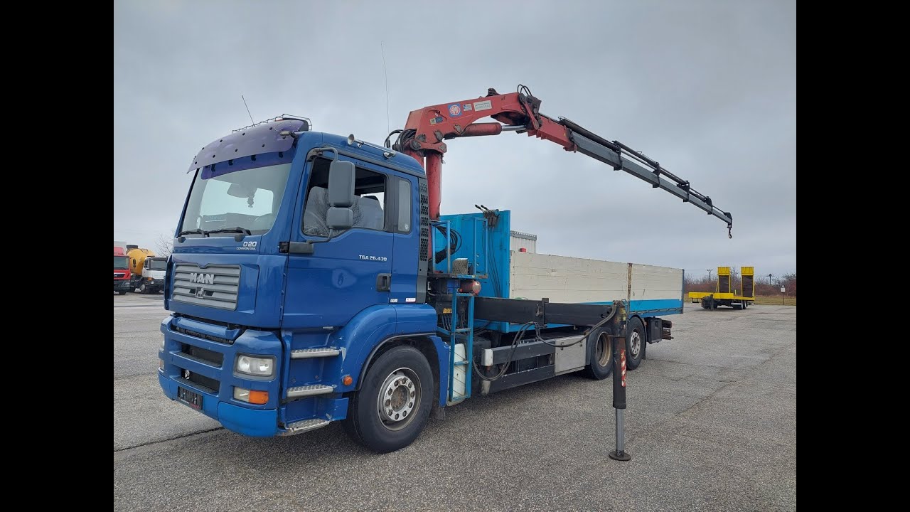 23K004 MAN TGA 26 430 6x2 2 + HMF 2220 K5 Video