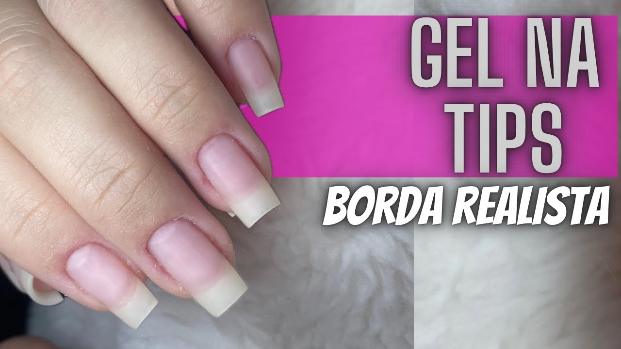 Tutorial gel na tip com borda camuflada realista