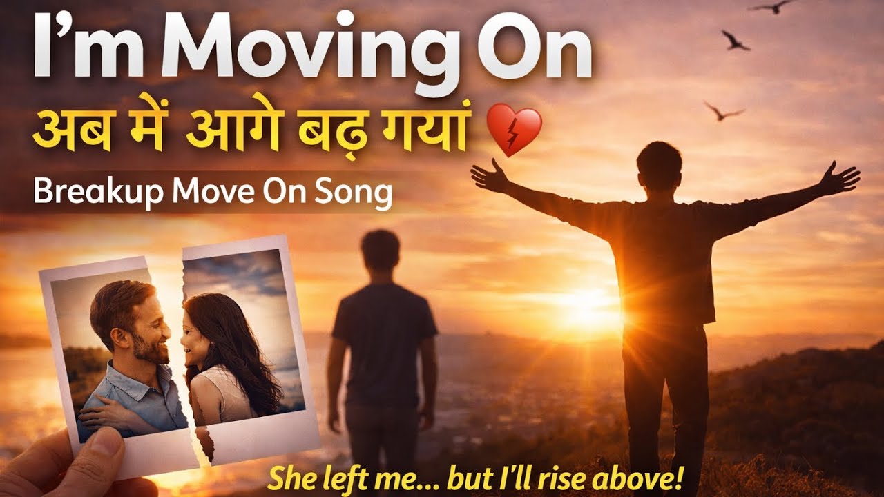I’m Moving On 💔 | Ab Main Aage Badh Gaya – Hindi English Breakup Emotional Song | IshqBeat AI