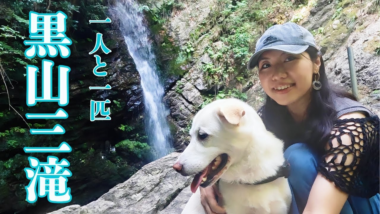 【黒山三滝】滝の近くは30℃以下！？避暑地を求めて徒歩15分【一人と一匹】