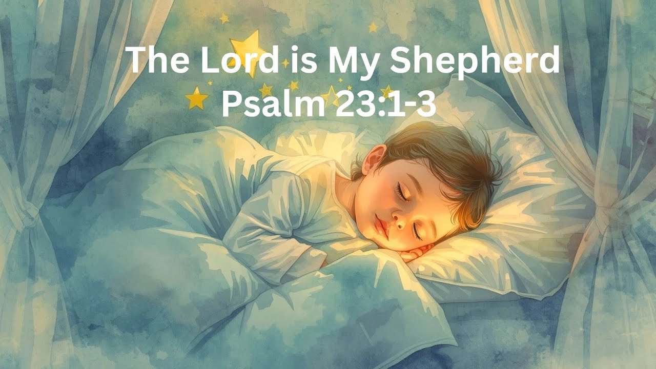 Psalm 23:1-3 Lullaby for Children | The Lord Is My Shepherd | Christian Bedtime Song