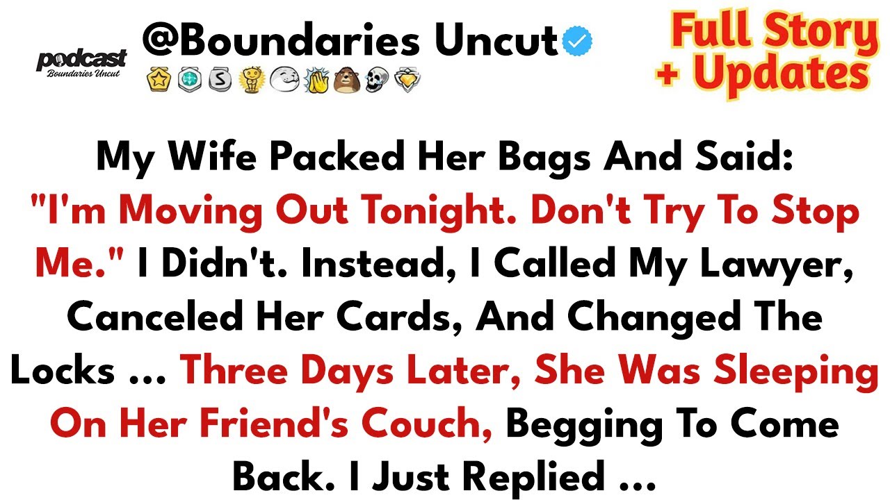 My Wife Packed Her Bags And Said: “I’m Moving Out Tonight. Don’t Try To Stop Me.” I...- Best Reddit