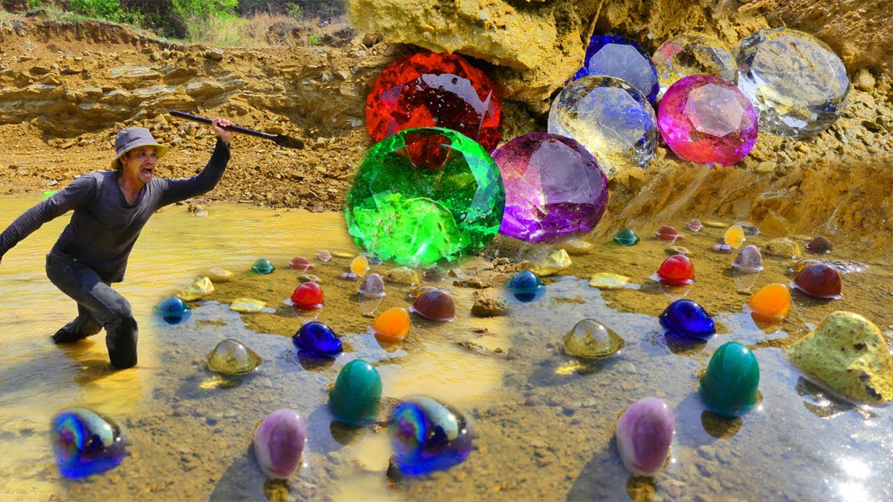 Today I was lucky enough to find the most precious gem a gold diamond in water for millions of years