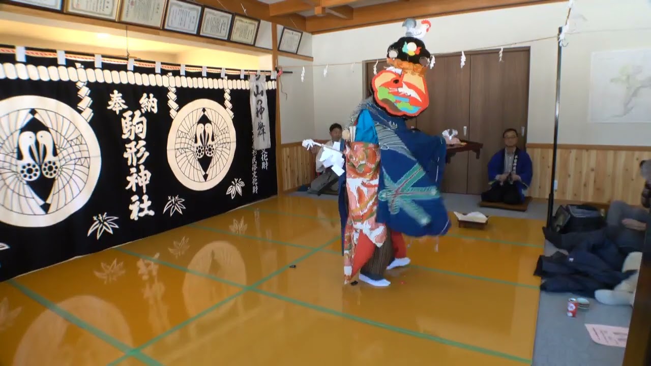 2026石鳩岡神楽舞初め② 山の神　岩戸