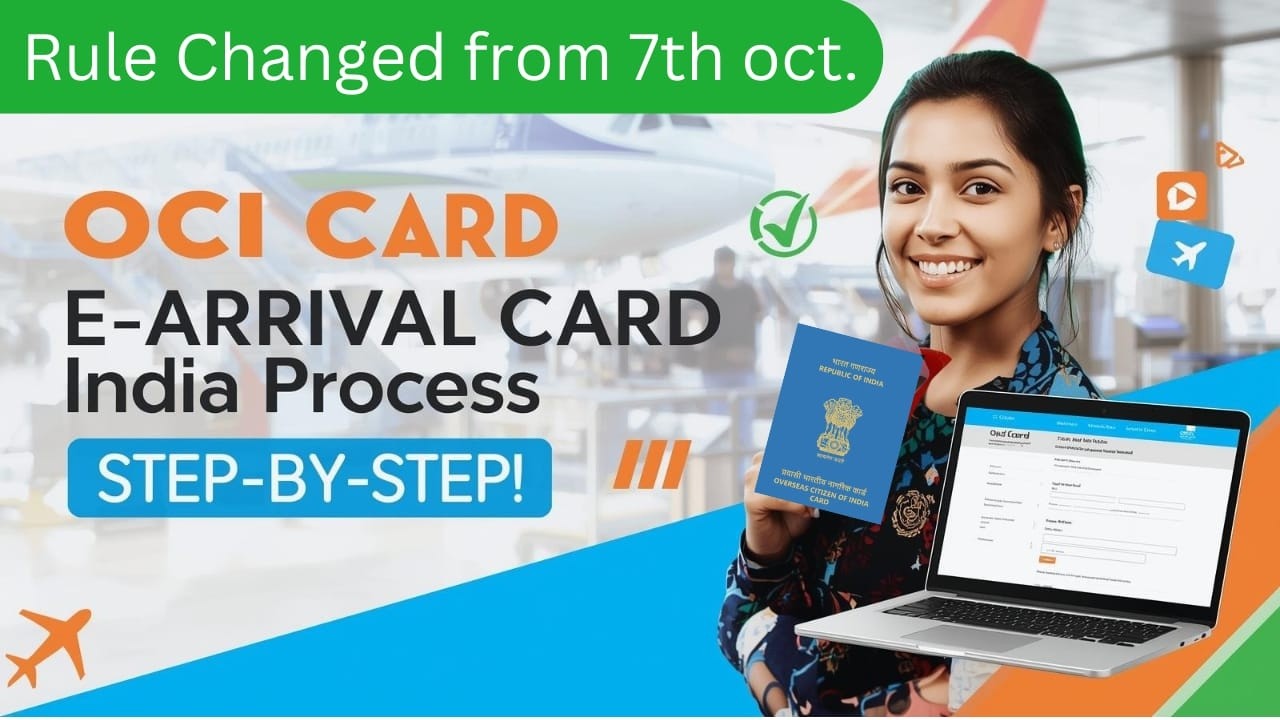 Oci Card Holders e arrival update | Do You Need to Fill India e-Arrival Card?”