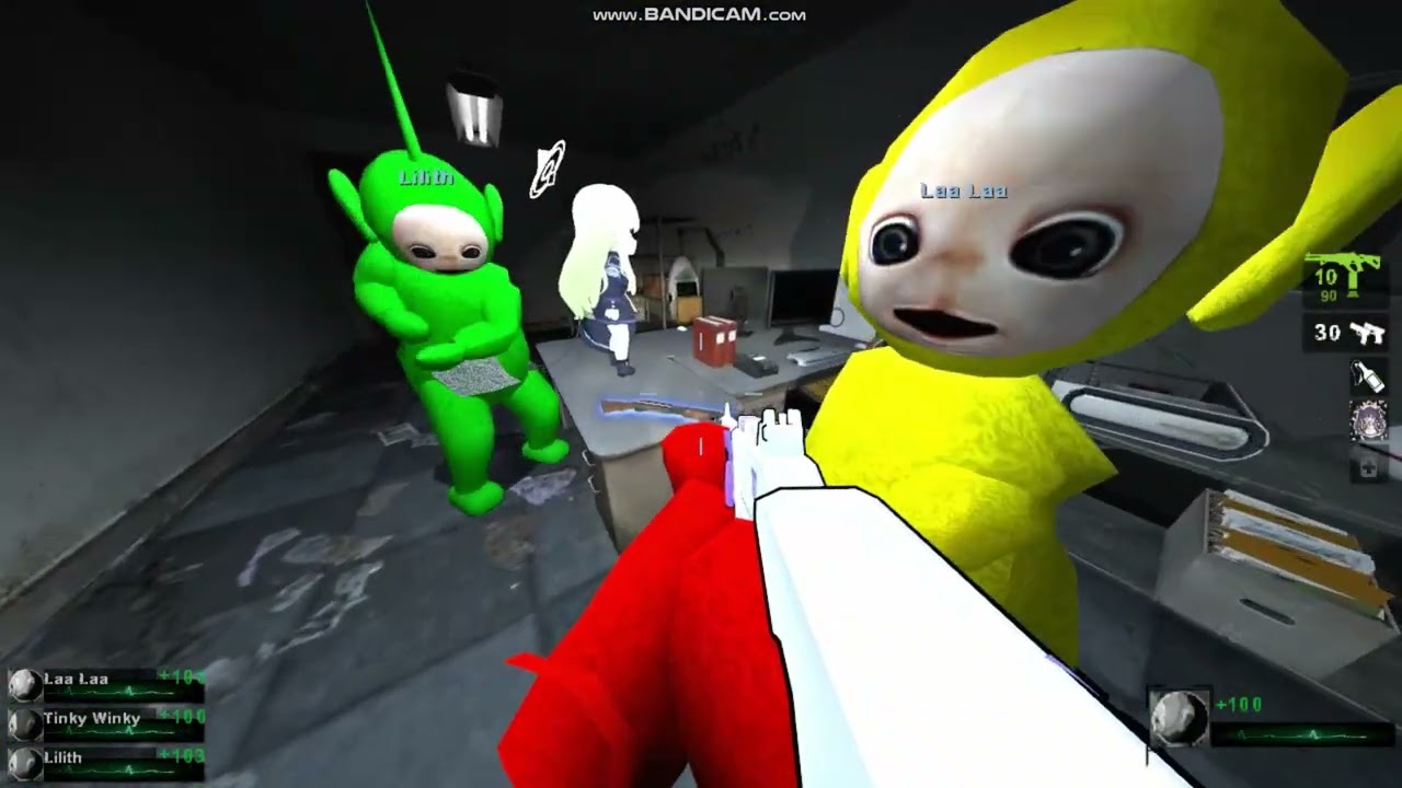 Left 4 Dead 2: WitchHunter 2014 again but with my cousin. [Teletubbies vs Teletubbies Zombie Mod]