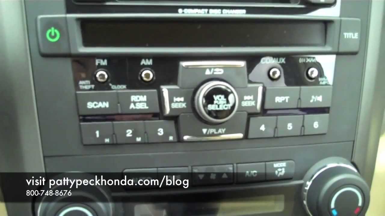 How To: 2010 Honda CR-V - Change Clock Setting
