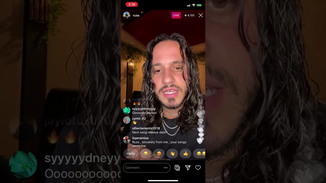 Russ IG Live August 18 2020 pt 1
