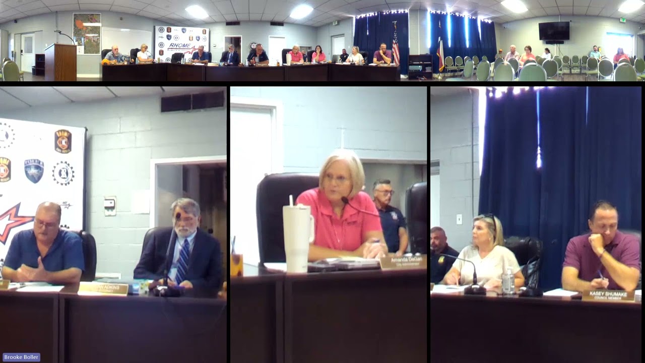 Rhome City Council Meeting 07 24 25