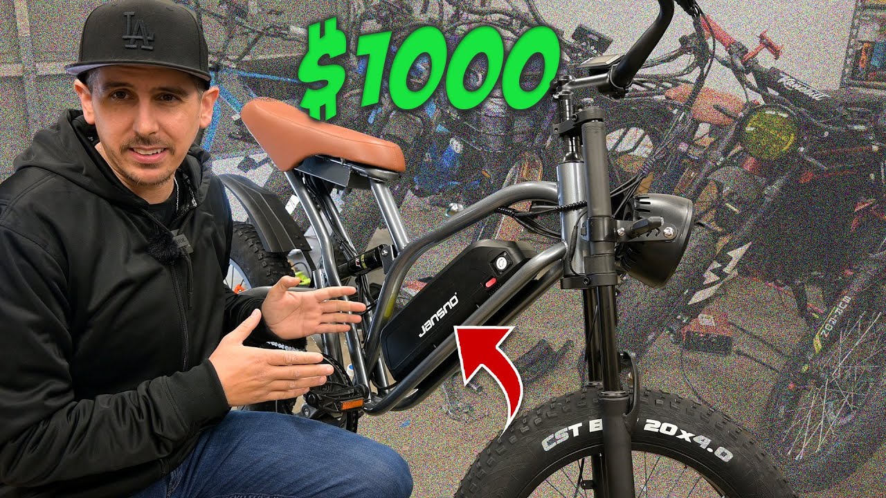 Бюджетный обзор EBIKE Jansno X50 за 1000 долларов (скидка)
