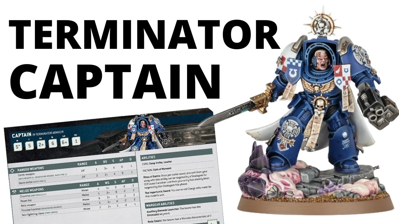 Thunder Hammer Rules + Free Stratagems on Terminator Captain Datasheet - Big Space Marine Reveals!