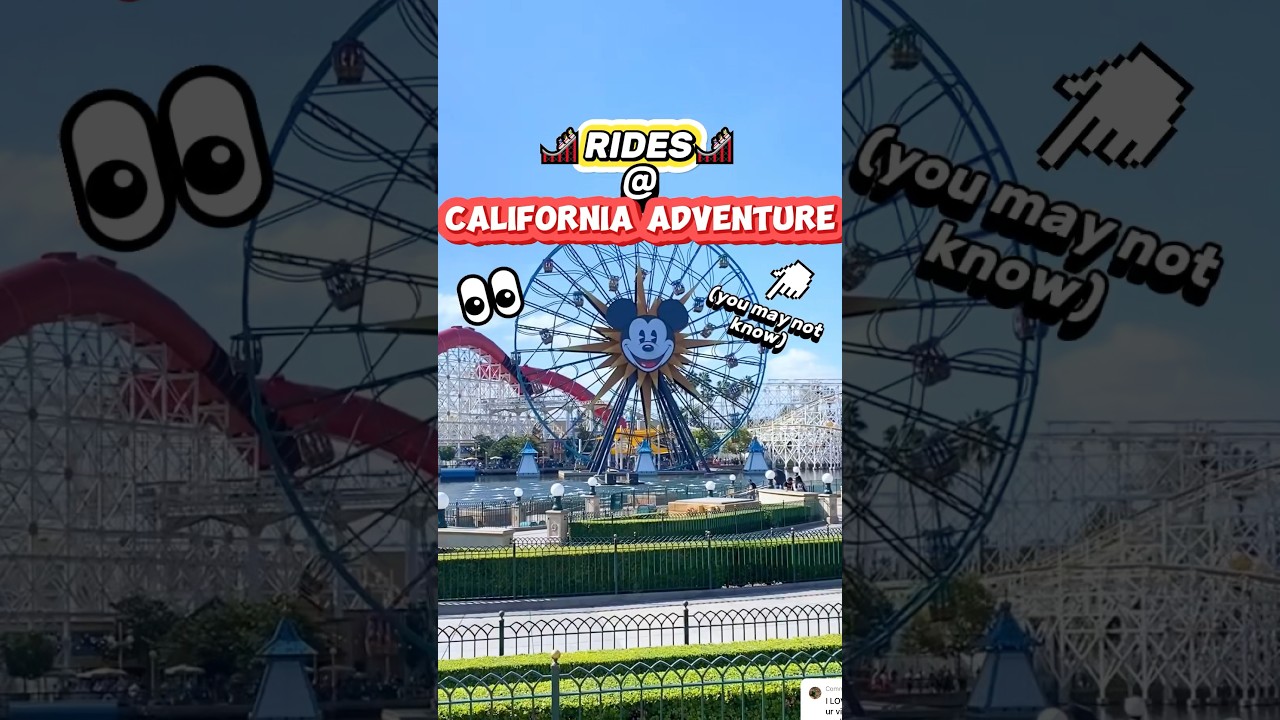 What RIDES Are at California Adventure?! 😮🎡 (Would You Ride These Disney Rides)