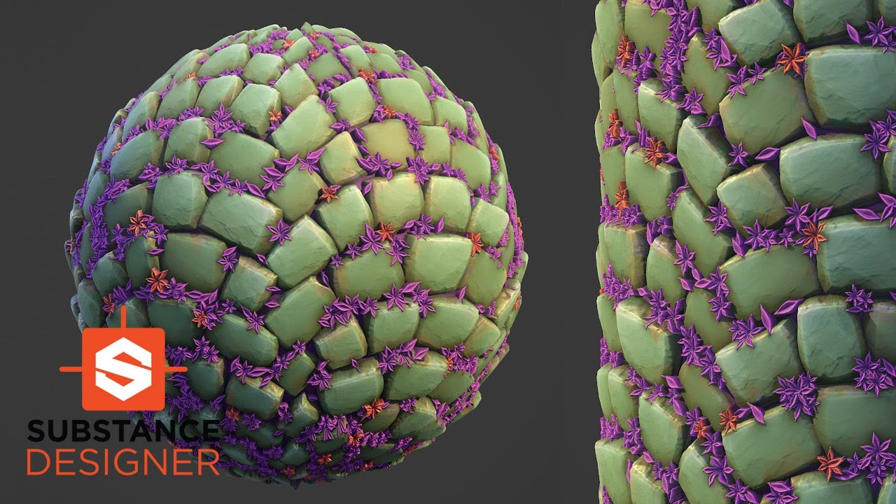 Substance Designer - Cobblestone Stylized Material