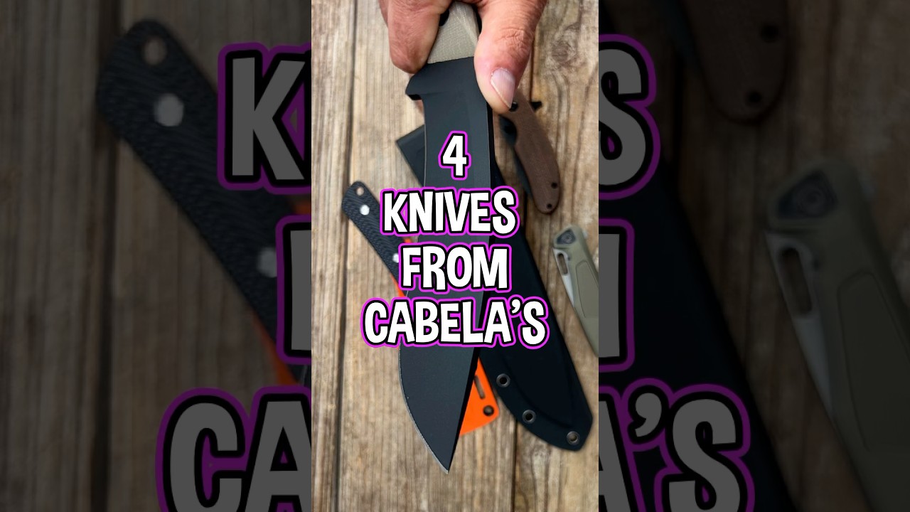 4 KNIVES From CABELA&rsquo;S Any Good? #edcknife #edc #foldingknife