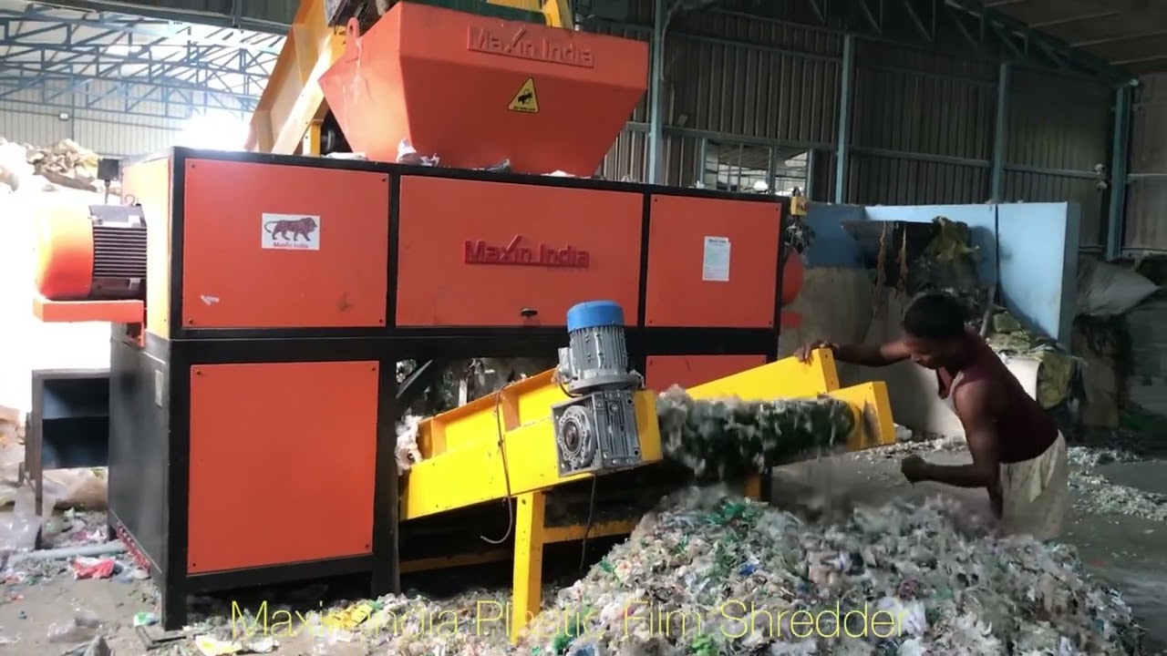 Plastic Film Cover Crusher, #LDPEFilmShreddingMachine, Plastic Grinder, #PlasticFilmShredderMachine