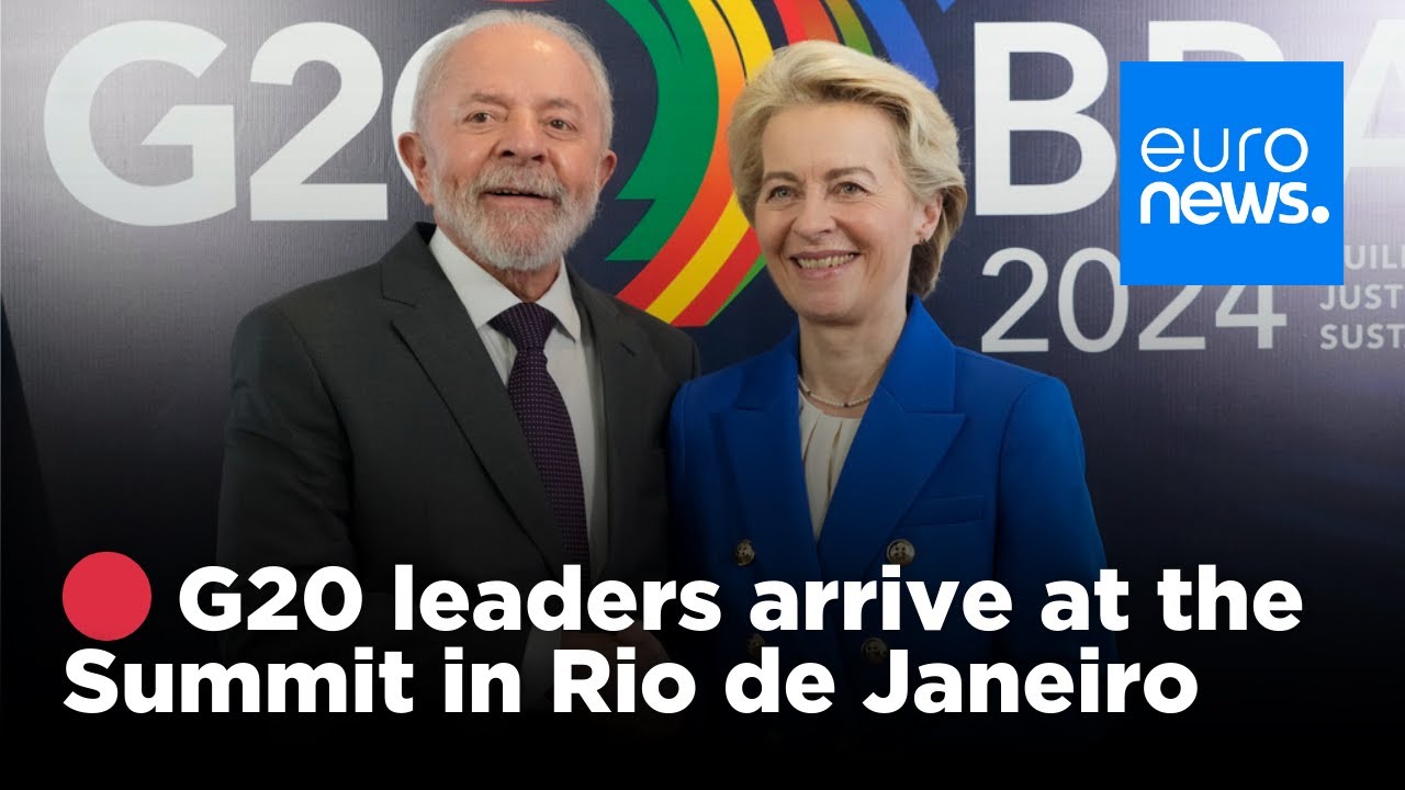🔴 G20 Rio Summit: Global leaders arrive in Brazil for high-stakes talks | euronews 🇬🇧