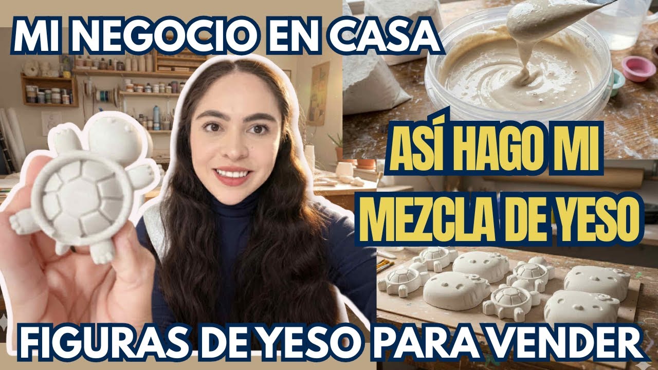 ASÍ HAGO MI MEZCLA DE YESO PERFECTA✅NEGOCIO FÁCIL ¡Gana dinero desde tu casa! 💵YESITOS PARA PINTAR🎨