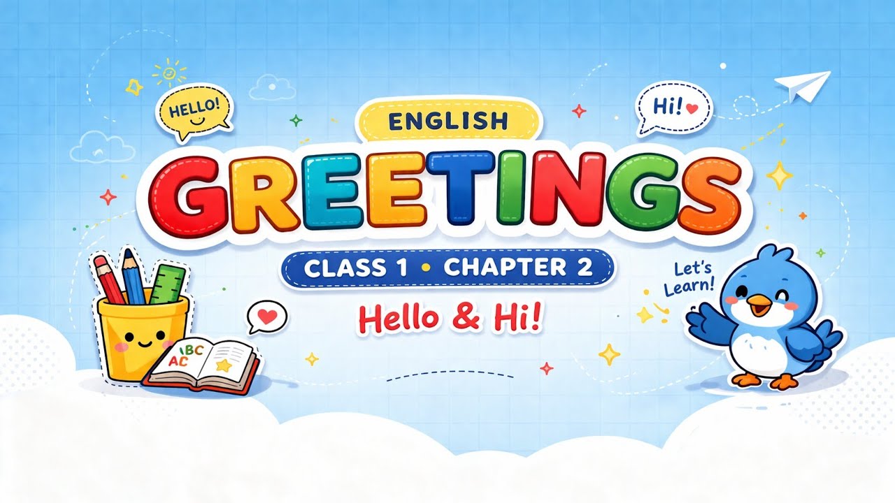 English chapter 2 (Greeting) #Class1English #Greeting #GoodManners #EnglishLearning #KidsEducation 
