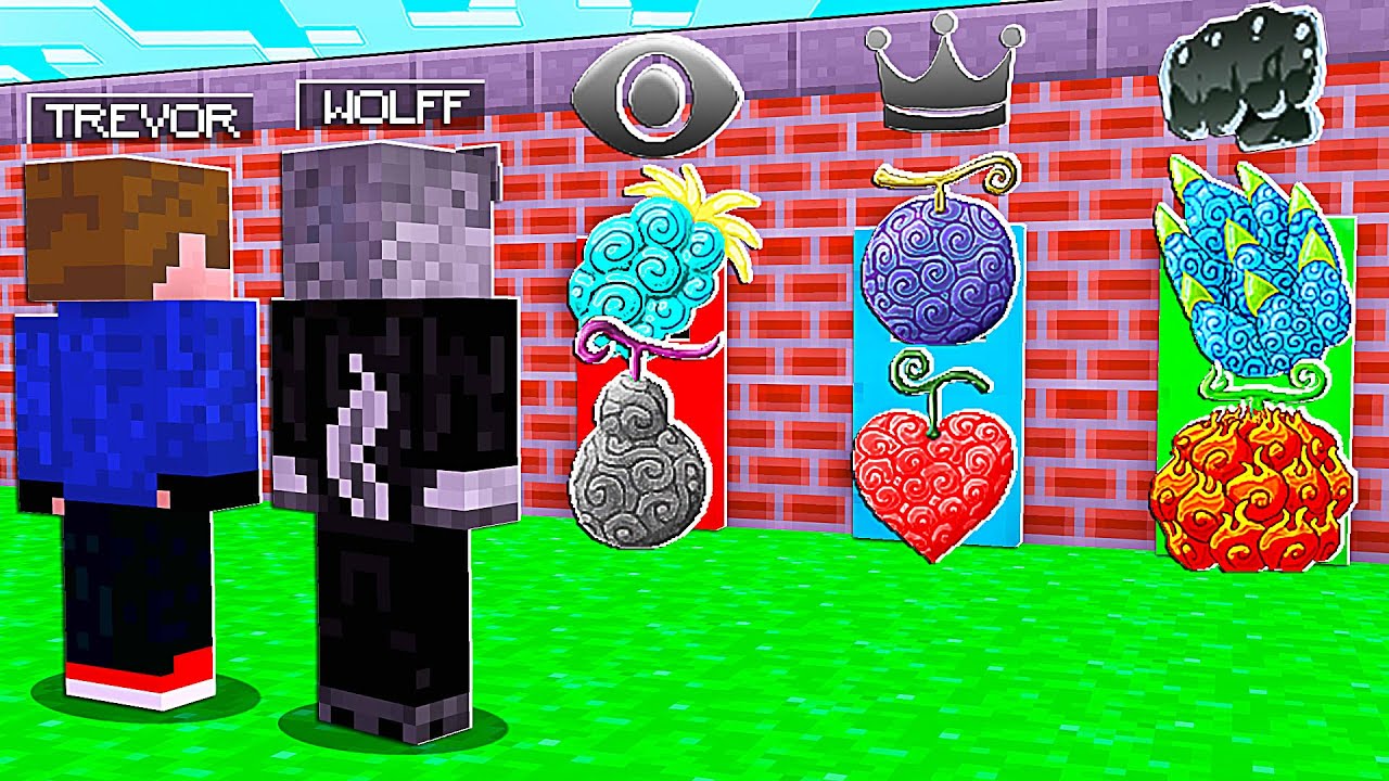 NÃO ESCOLHA A PORTA ERRADA DE ONE PIECE COM FRUTAS LOGIA, ZOAN E PARAMECIA vs HAKI NO MINECRAFT!