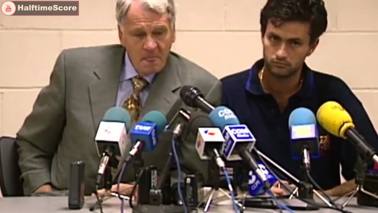 Jose Mourinho Translating For Bobby Robson At Barcelona