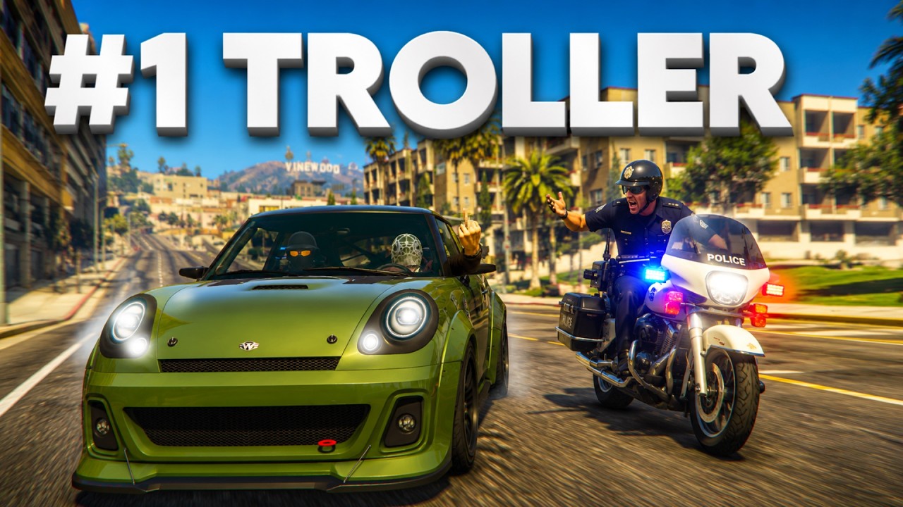 When the BEST TROLL Getaway Driver Runs From Cops in GTA 5...
