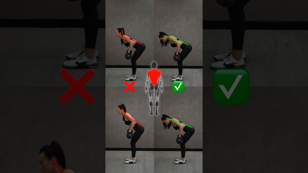 Technique tips ✅ Bent over row! #shorts