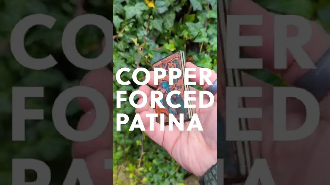 How to copper force patina - Axwell Wallet
