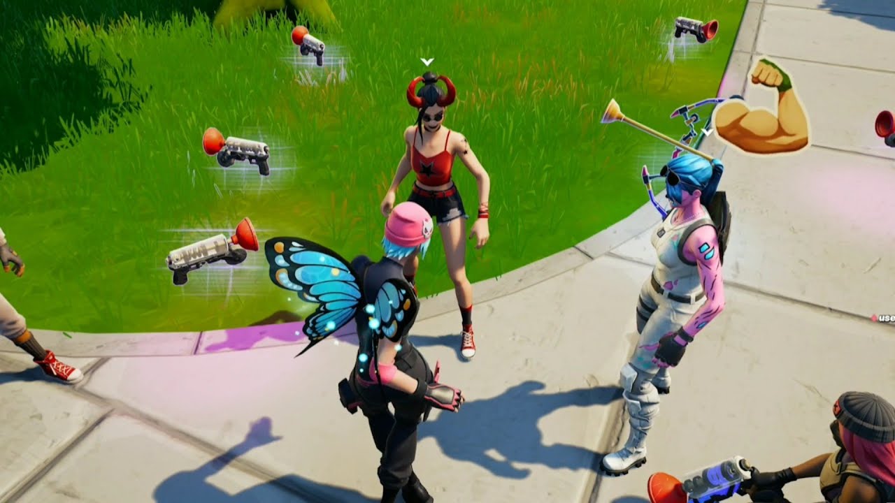 Reactions to my Rare Emotes in Party Royale #2