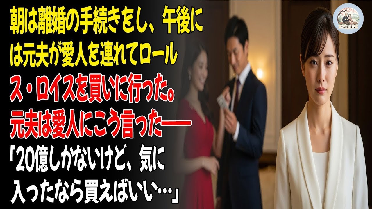💕「午前に離婚、午後には元夫が愛人とロールス・ロイスへ。『たった20億だ、好きなら買え！』しかし販売員は言った。『申し訳ありませんが、カードは3枚すべて無効です。』」😡   ㅣ黄昏恋ㅣ老後の物語ㅣ