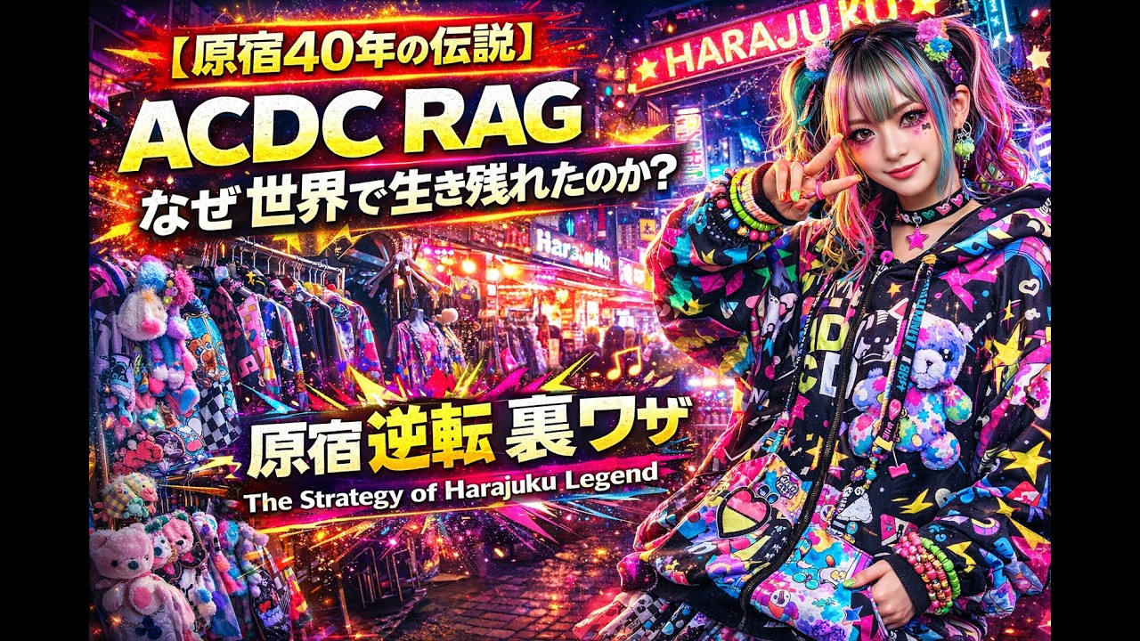 【天国と地獄】なぜ「ACDC RAG」は原宿で40年生き残れたのか？ 失敗から学んだ「逆転の裏ワザ」と世界の罠。The Strategy of Harajuku Legend.