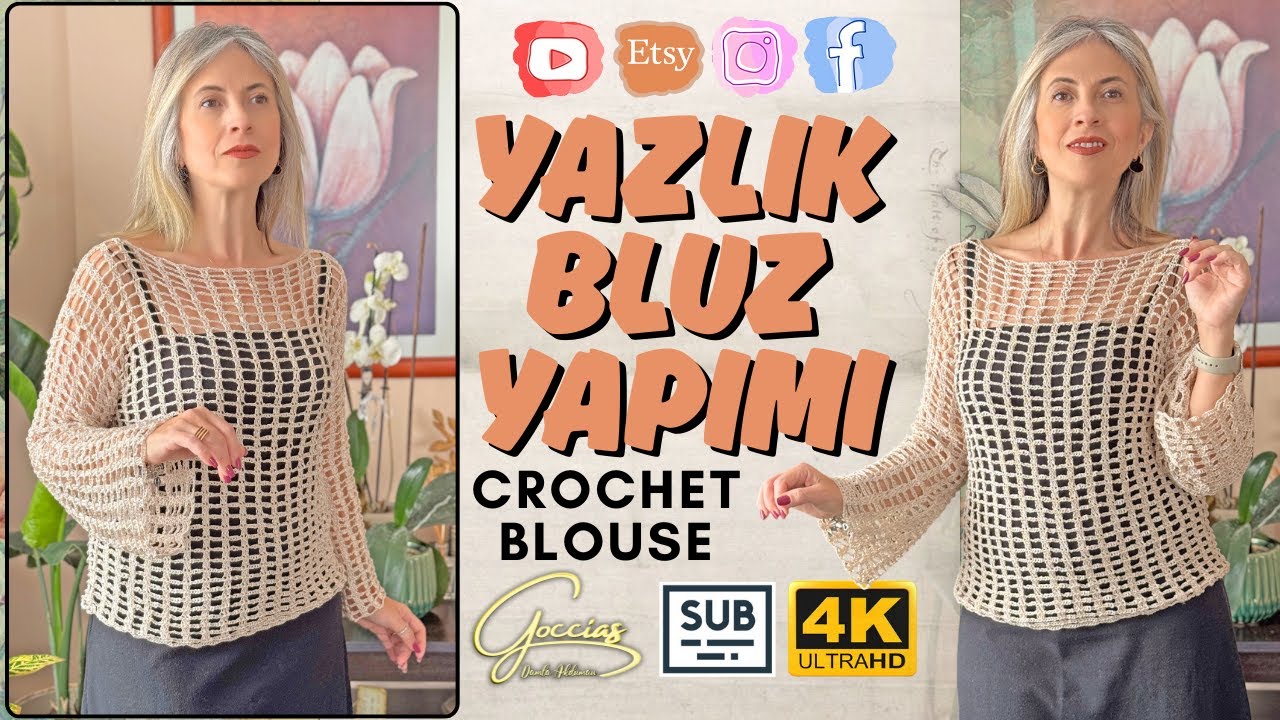 YAZLIK BLUZ YAPIMI - CROCHET BLOUSE - DIY - SUB