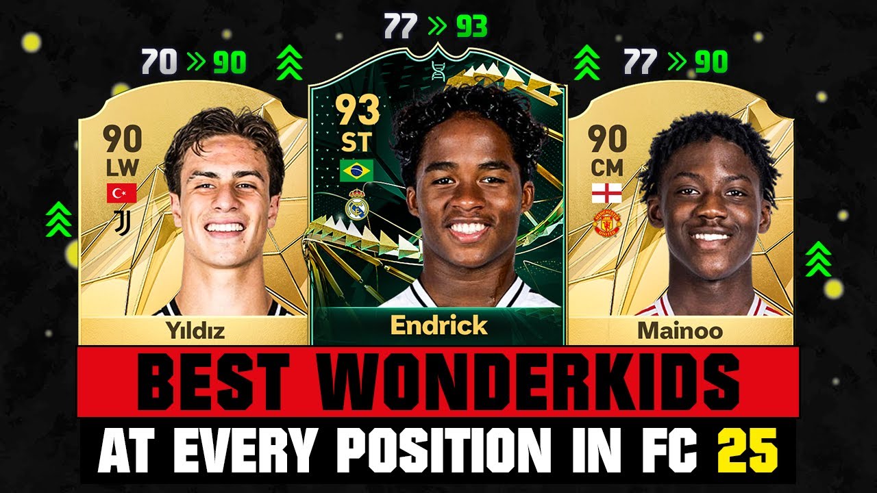 BEST WONDERKIDS AT EVERY POSITION IN EA FC 25! 😱🔥 ft. Endrick, Yildiz, Mainoo…