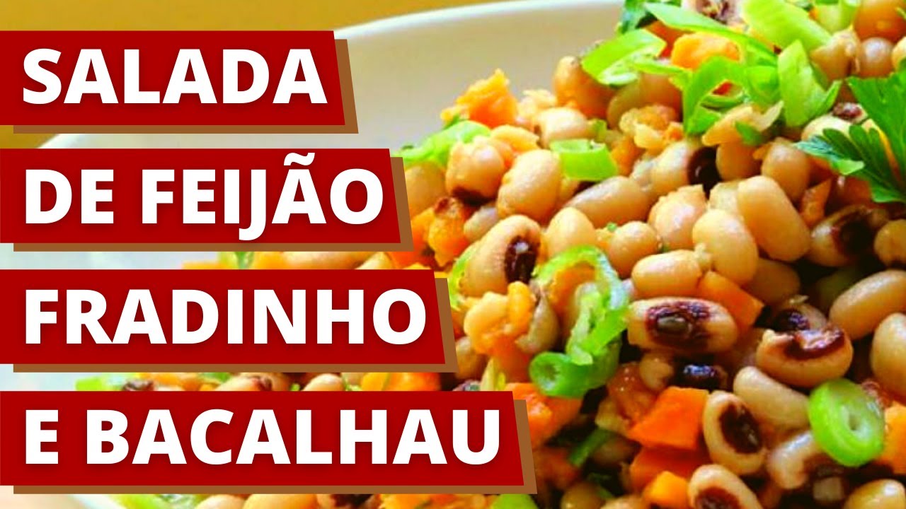 Salada de feijão fradinho e bacalhau