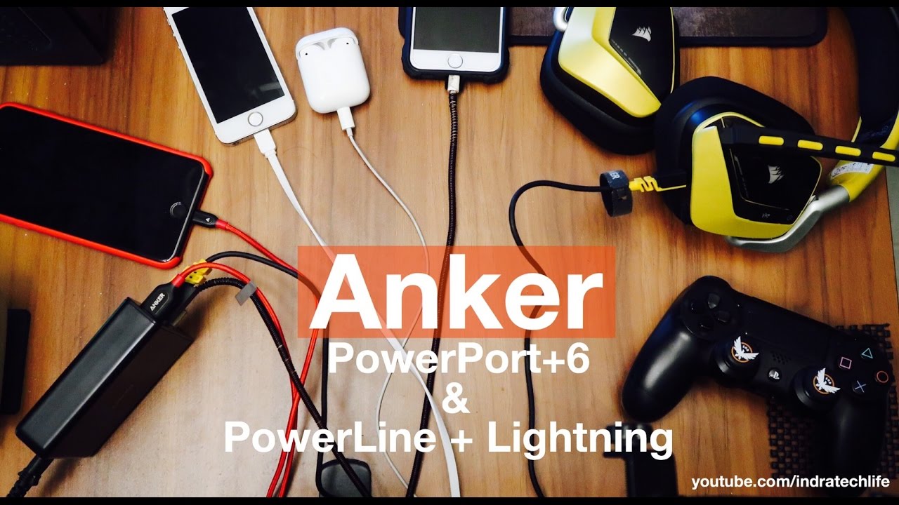 Review Anker PowerPort+6 & PowerLine - Indonesia