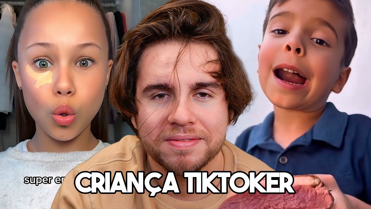 criança se passando por adulta no TIKTOK