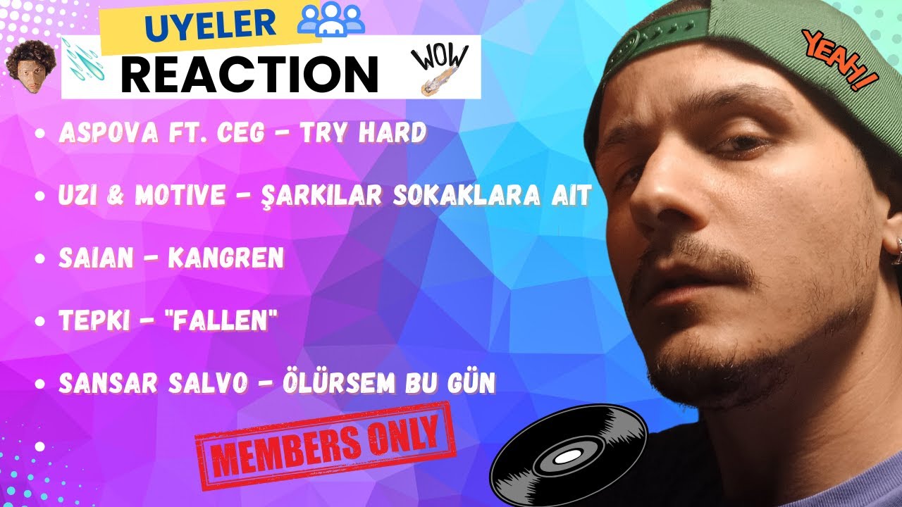 Aspova - Ceg - Uzi - Motive - Saian - Tepki - Sansar Salvo | ÜYELER Reaction