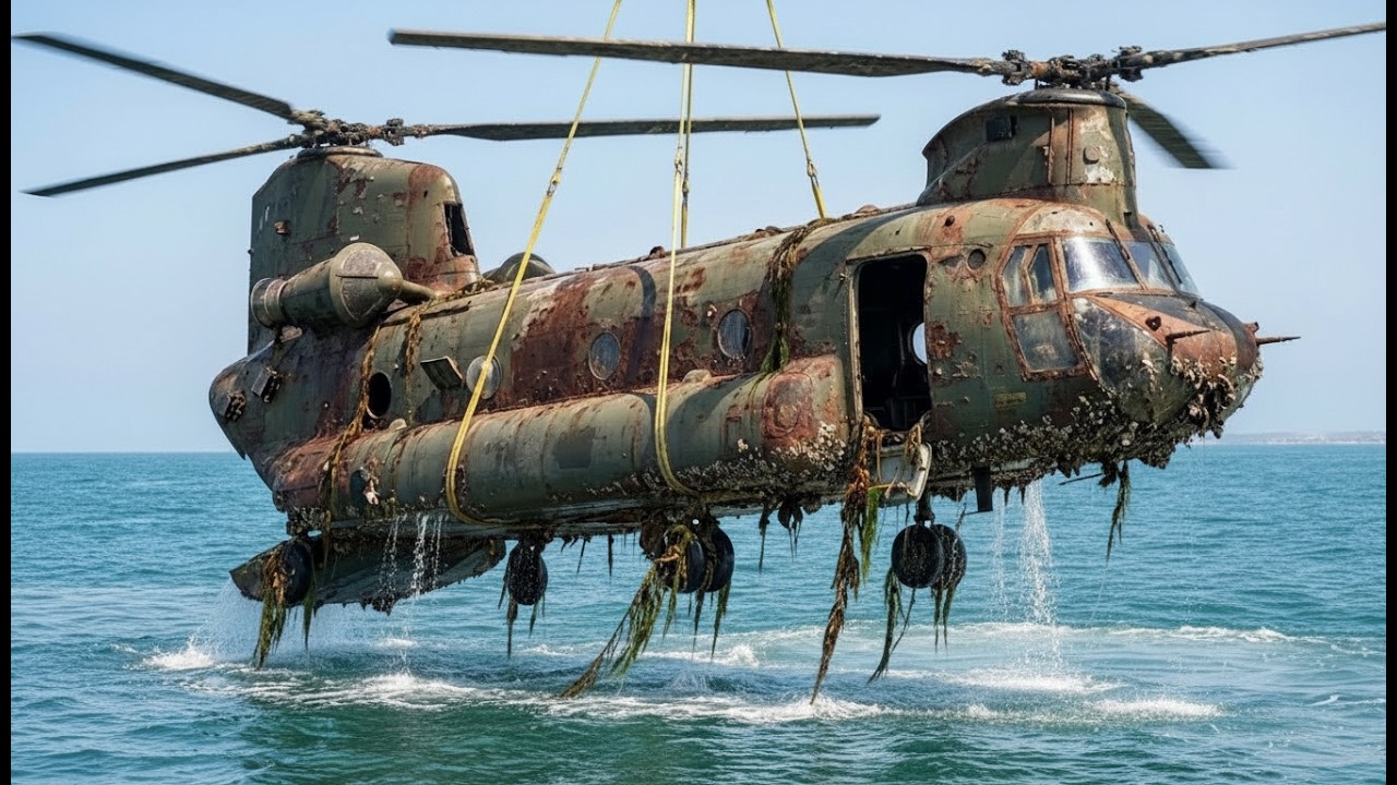 ASMR Restoration Full Rebuild of Olive Drab CH-47A Chinook 1962 from Abandoned Condition to Look New