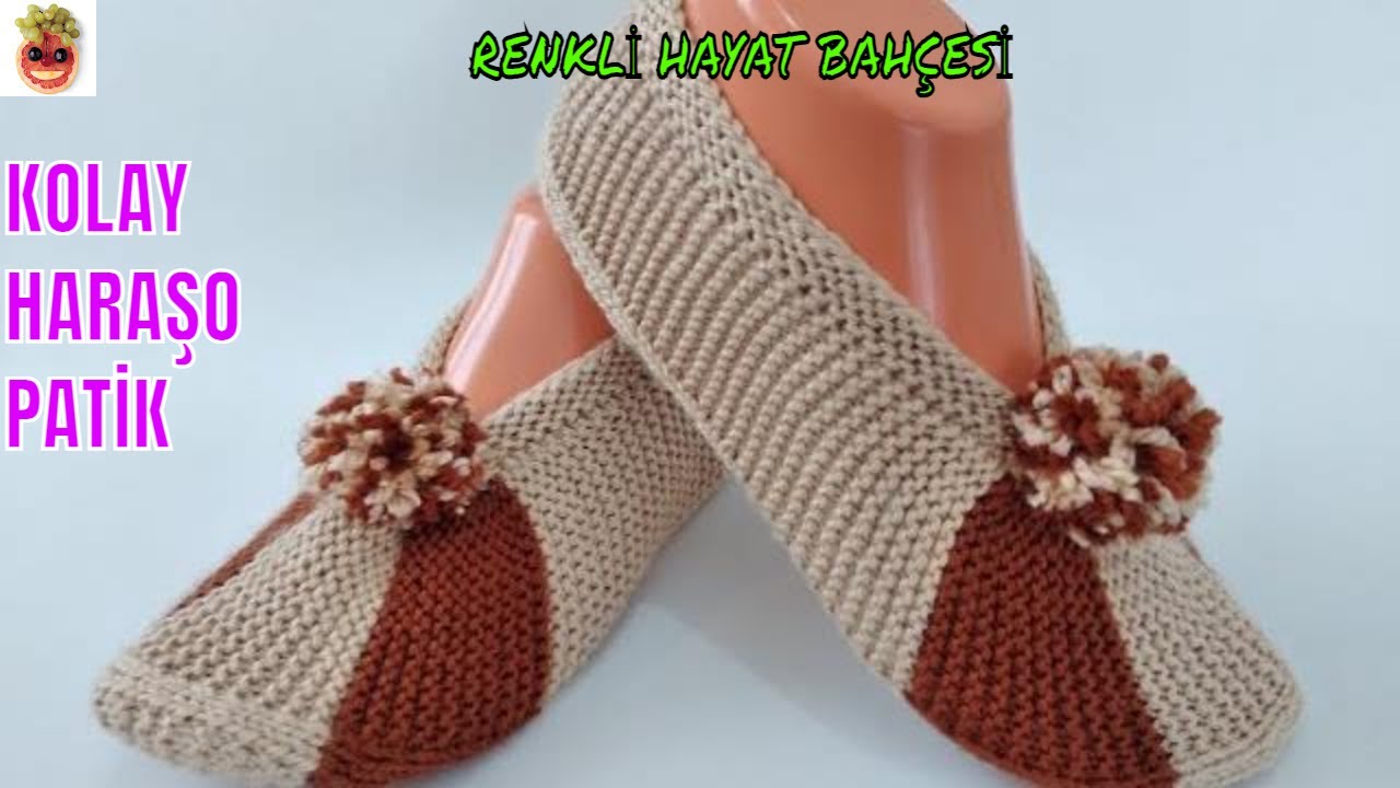 İki Şişle Kolay Haroşa Patik / Anlatımlı Yapılışı -  Örgü Dantel Oya El İşi