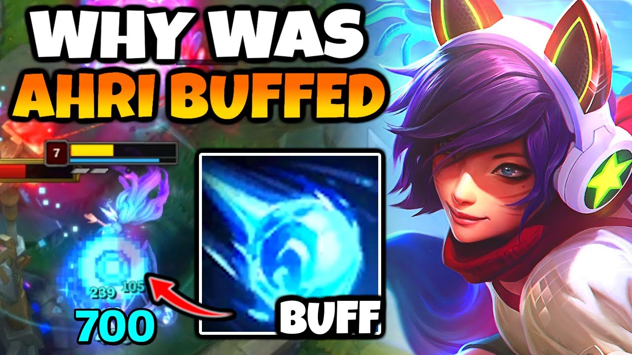WHY DID RIOT BUFF AHRI DAMAGE...? 100% AP RATIO on Q is INSANE.