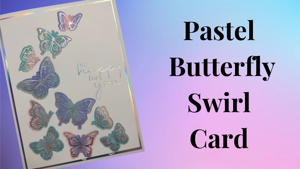 Foiled Butterfly tutorial using the Butterfly Swirl Press Plate