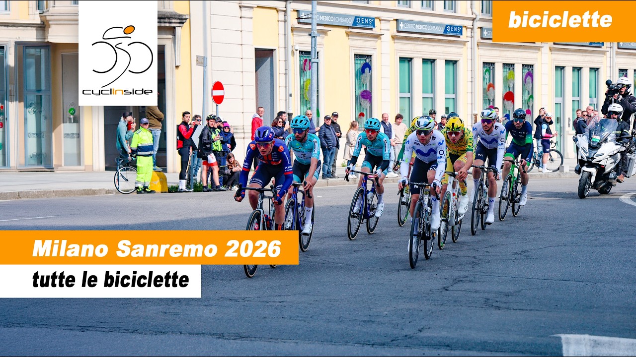 Le biciclette della Milano Sanremo 2026