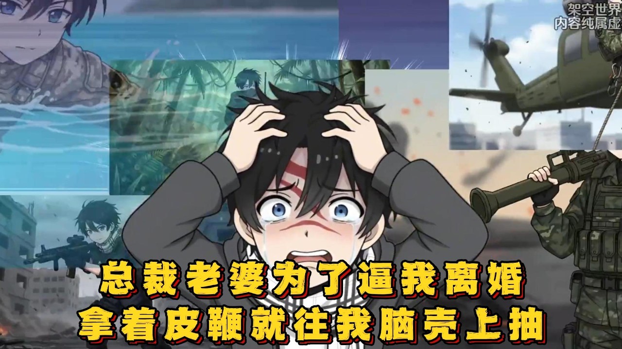 总裁老婆为了逼我离婚，拿着皮鞭就往我脑壳上抽！#小说 #动画#漫画