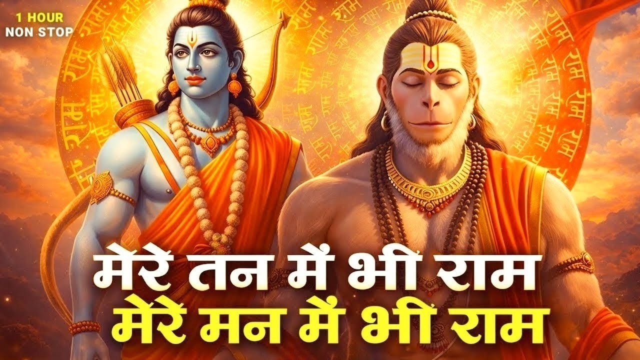 1 Hour Nonstop मेरे तन में भी राम मेरे मन में भी राम Ram Naam Jap Powerful Ram Bhajan