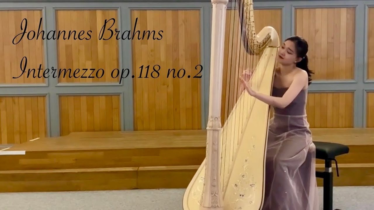 J. Brahms: Intermezzo in A Major Op.118 No.2 performed on harp