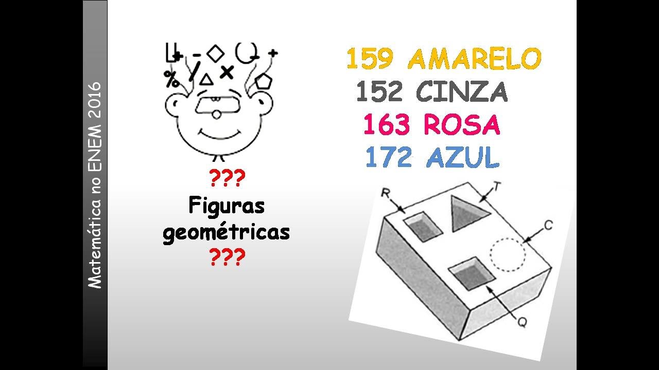 Matemática ENEM 2016 - 159 AMARELO– 152 CINZA– 172 AZUL– 163 ROSA - Um marceneiro está...